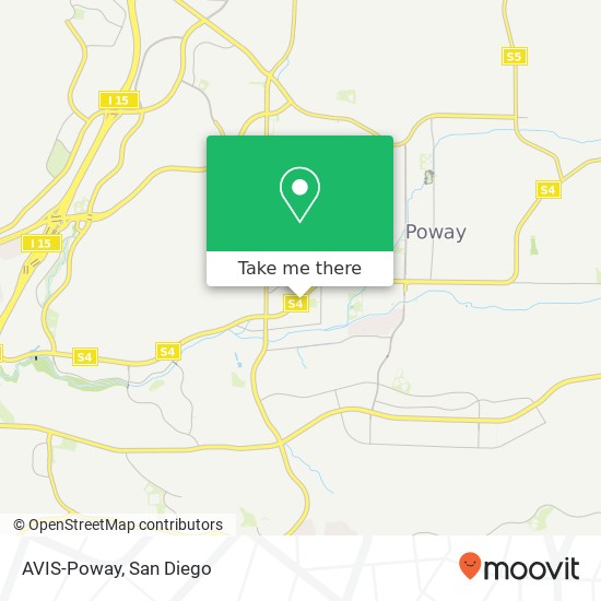 Mapa de AVIS-Poway