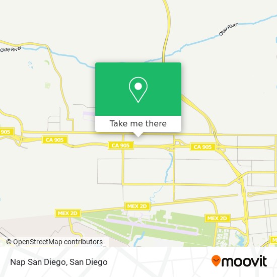 Nap San Diego map