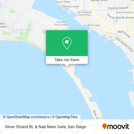 Mapa de Silver Strand BL & Nab Main Gate