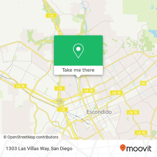 1303 Las Villas Way map