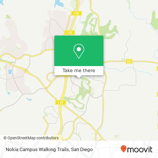 Nokia Campus Walking Trails map