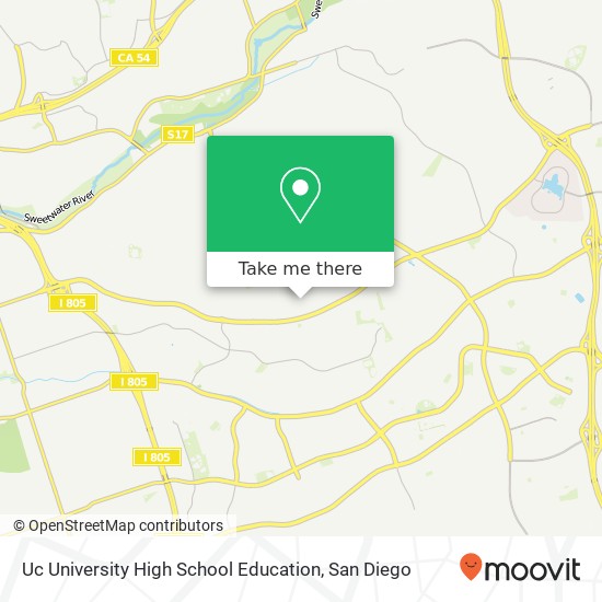 Uc University High School Education map
