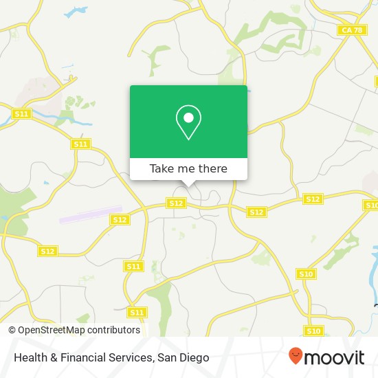 Health & Financial Services map