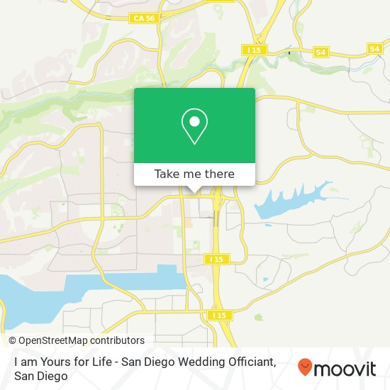 Mapa de I am Yours for Life - San Diego Wedding Officiant