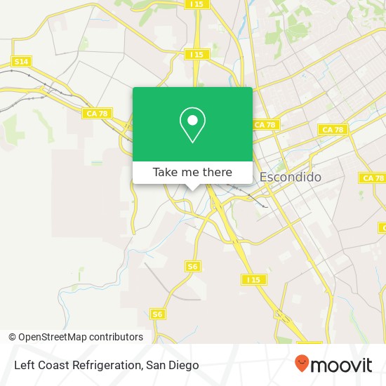 Mapa de Left Coast Refrigeration