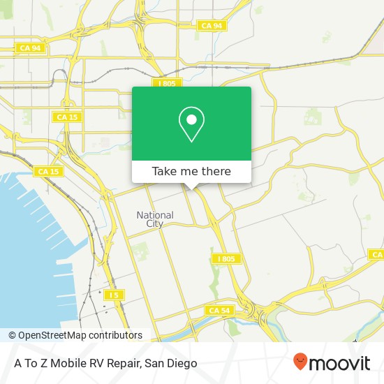 Mapa de A To Z Mobile RV Repair