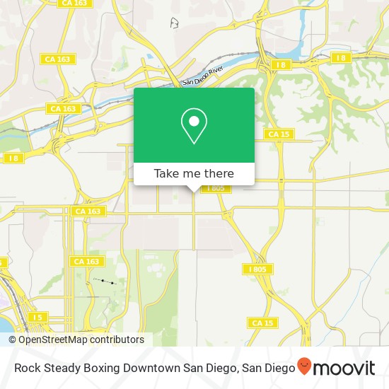 Mapa de Rock Steady Boxing Downtown San Diego