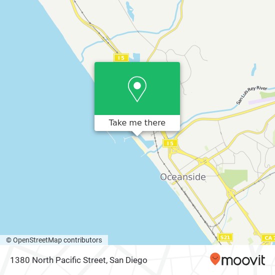 1380 North Pacific Street map
