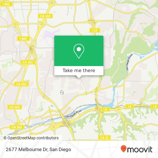 Mapa de 2677 Melbourne Dr