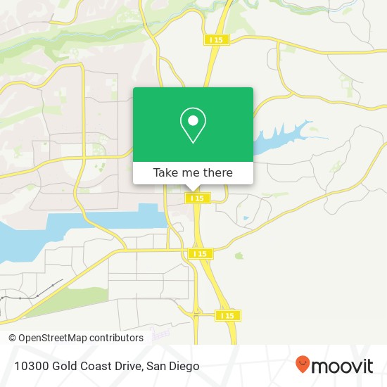 Mapa de 10300 Gold Coast Drive