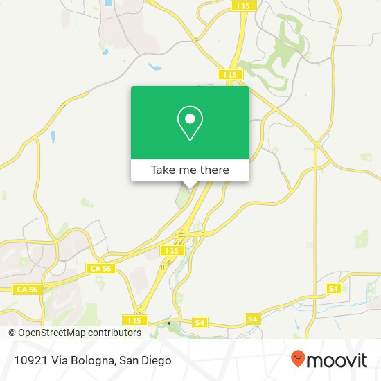 10921 Via Bologna map