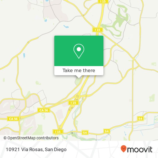 10921 Via Rosas map