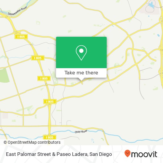 Mapa de East Palomar Street & Paseo Ladera
