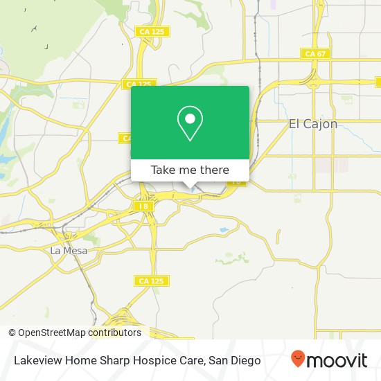 Mapa de Lakeview Home Sharp Hospice Care