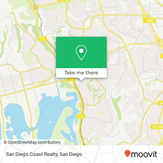 San Diego Coast Realty map