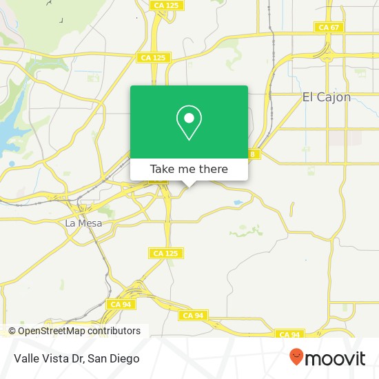 Mapa de Valle Vista Dr