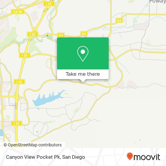 Mapa de Canyon View Pocket Pk