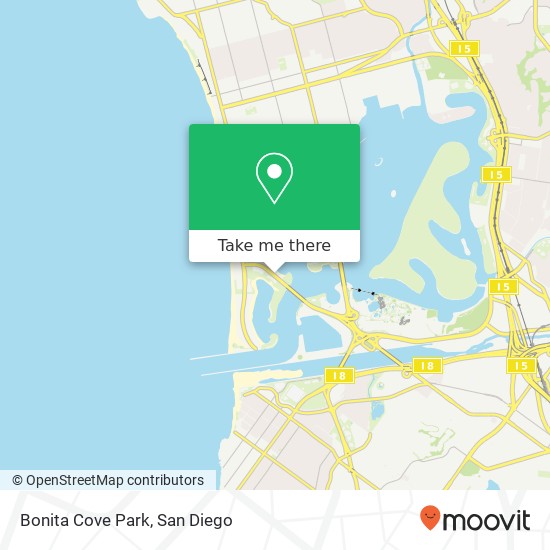 Mapa de Bonita Cove Park