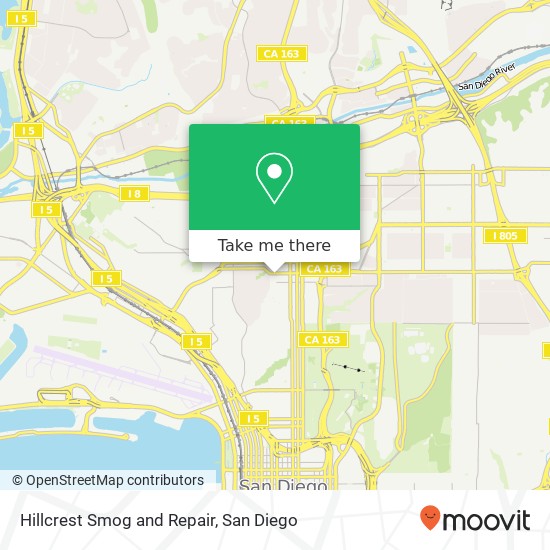 Mapa de Hillcrest Smog and Repair