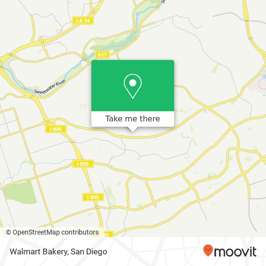 Mapa de Walmart Bakery