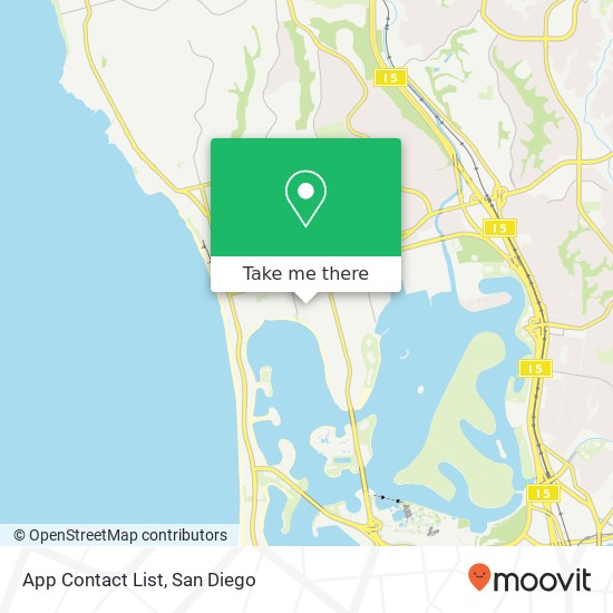 App Contact List map