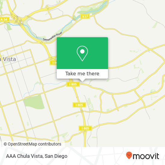 AAA Chula Vista map