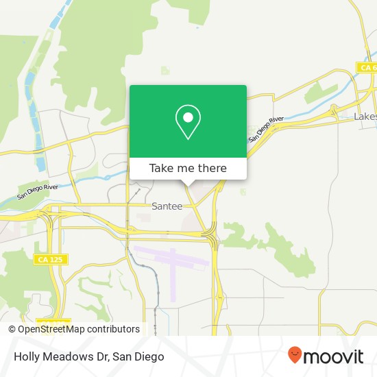 Holly Meadows Dr map