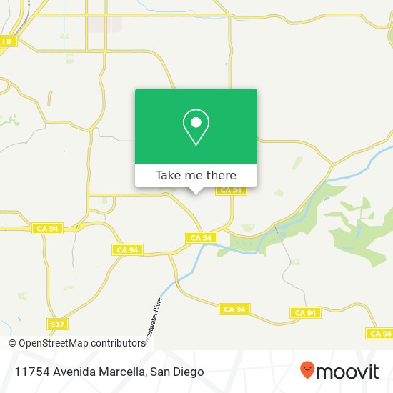 11754 Avenida Marcella map
