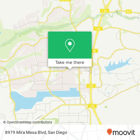 8979 Mira Mesa Blvd map
