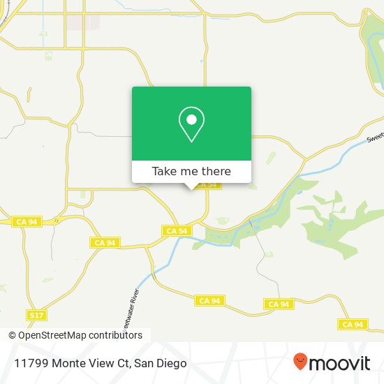 Mapa de 11799 Monte View Ct