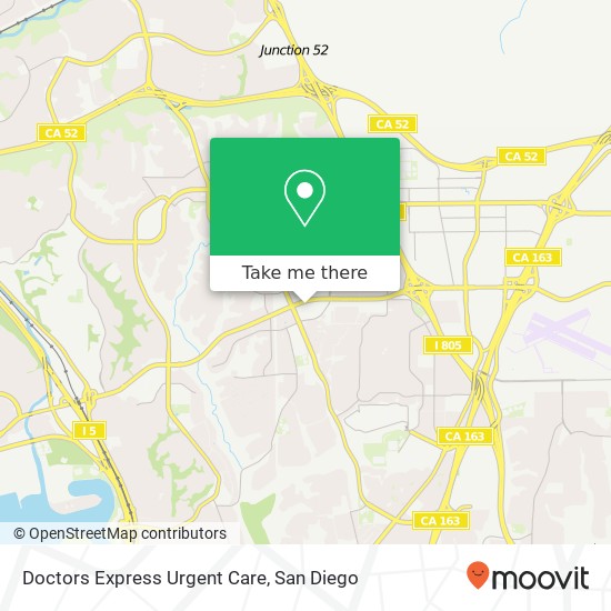 Doctors Express Urgent Care map