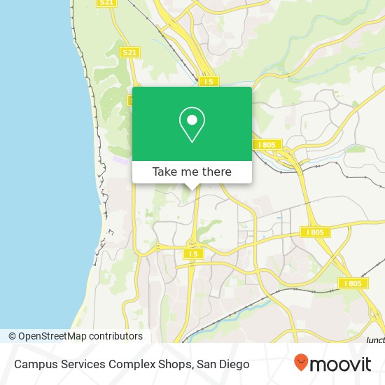 Mapa de Campus Services Complex Shops