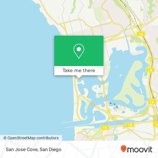 San Jose Cove map