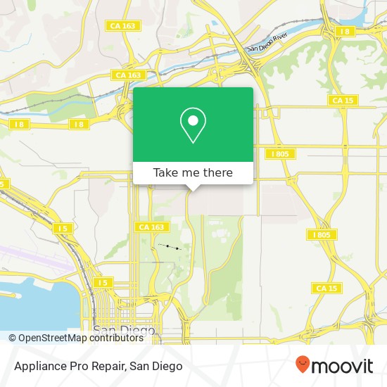 Appliance Pro Repair map