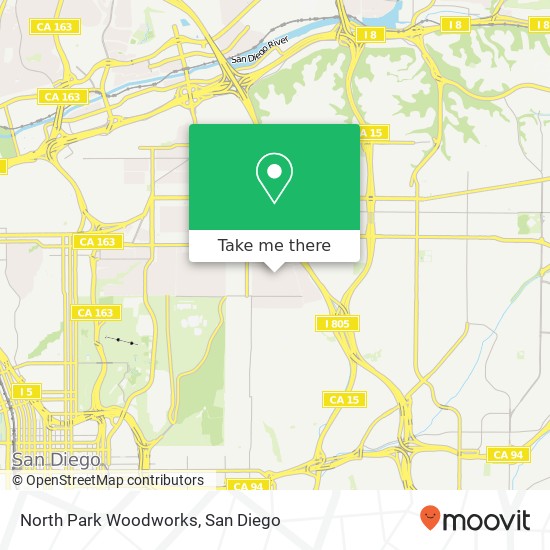 North Park Woodworks map