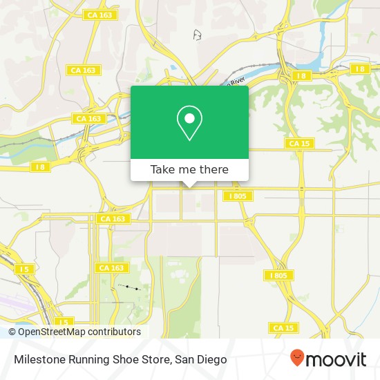 Milestone Running Shoe Store map