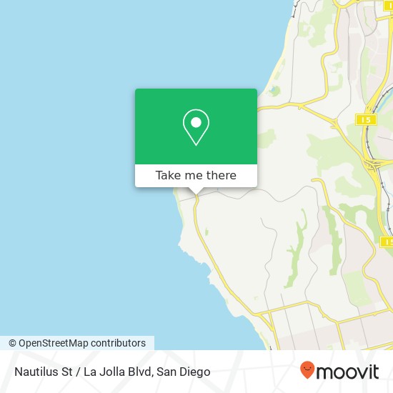 Mapa de Nautilus St / La Jolla Blvd