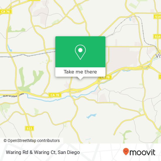 Waring Rd & Waring Ct map