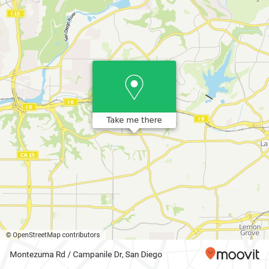 Montezuma Rd / Campanile Dr map
