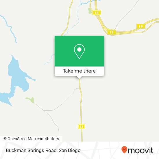 Mapa de Buckman Springs Road