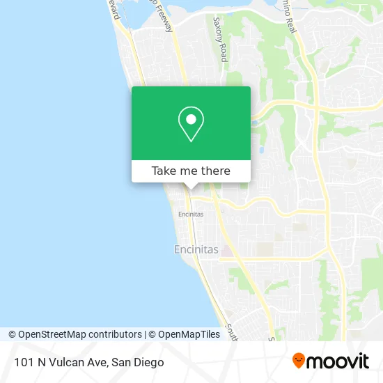 Mapa de 101 N Vulcan Ave