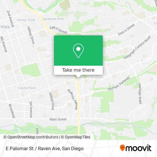 Mapa de E Palomar St / Raven Ave