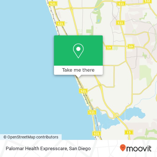 Mapa de Palomar Health Expresscare