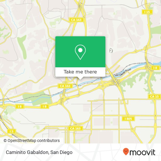 Caminito Gabaldon map