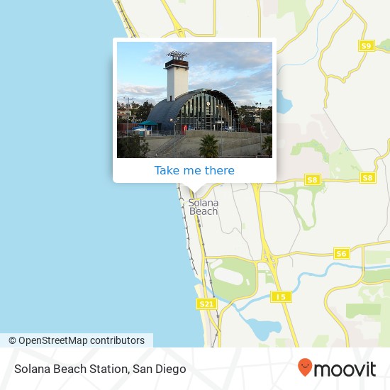 Mapa de Solana Beach Station