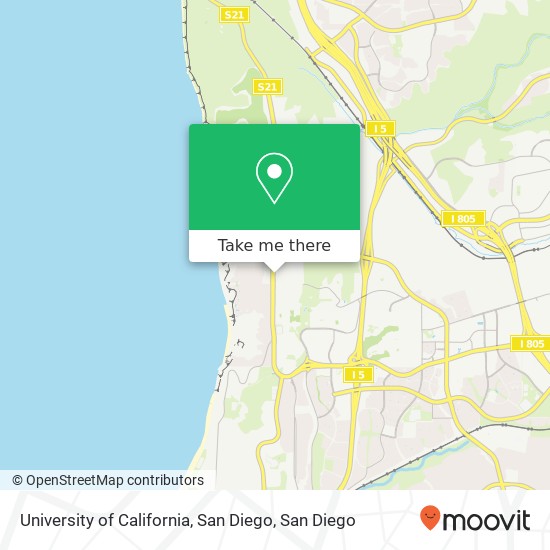 Mapa de University of California, San Diego