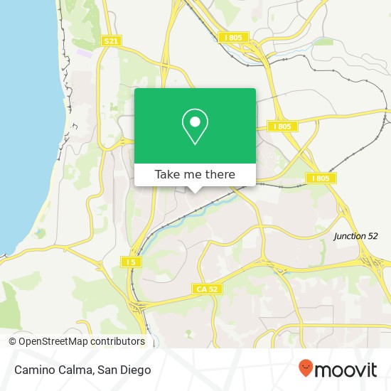 Camino Calma map