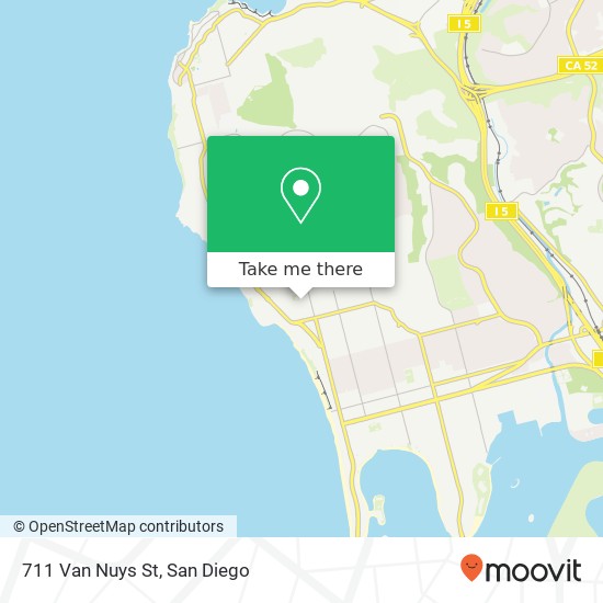 Mapa de 711 Van Nuys St