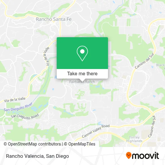 Rancho Valencia map