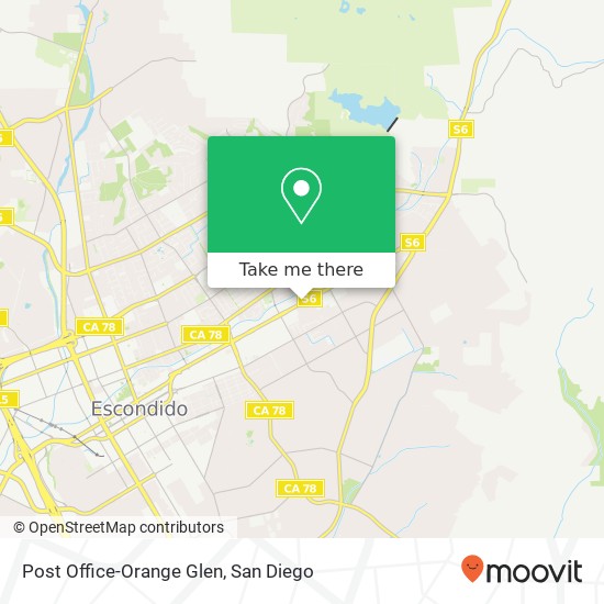 Mapa de Post Office-Orange Glen